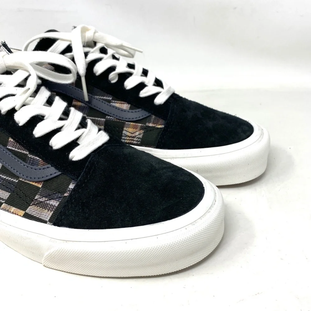 VANS Old Skool 36 DX Shoes Low Check Multi Men's Casual Suede Canvas VN0A4BVQJ4E - Picture 4 of 8